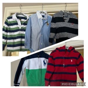 5 shirts total!. Ralph Lauren- Polo Striped Kids shirts -size 2t